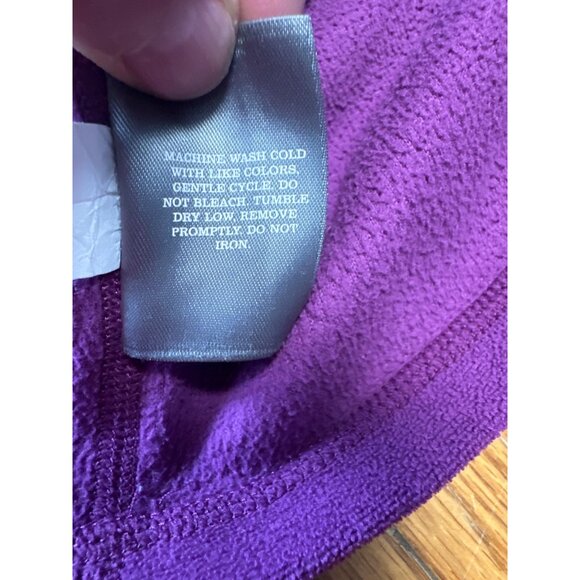 REI Co-Op Womens Purple Fleece Pullover 1/4 Zip Long Sleeve Jacket XXL - Picture 7 of 9